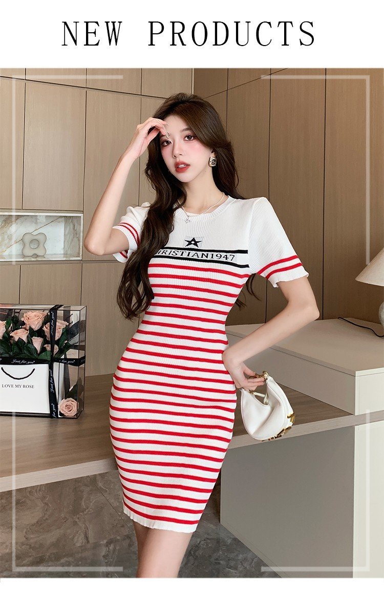 ĐẦM BODY LEN DIOR SỌC CAO CẤP D20